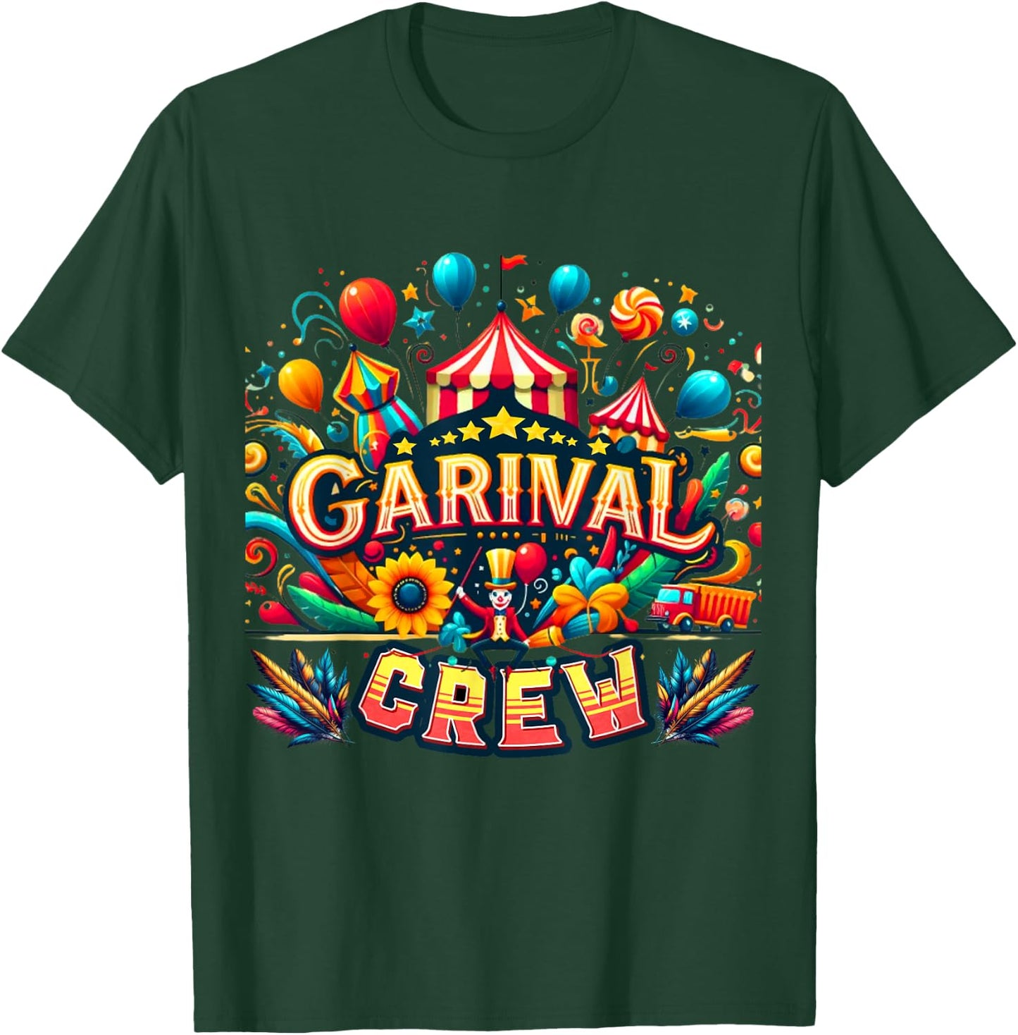 Carnival Crew Member – Funny Circus Costume Style T-Shirt - T-Shirt | Forest
