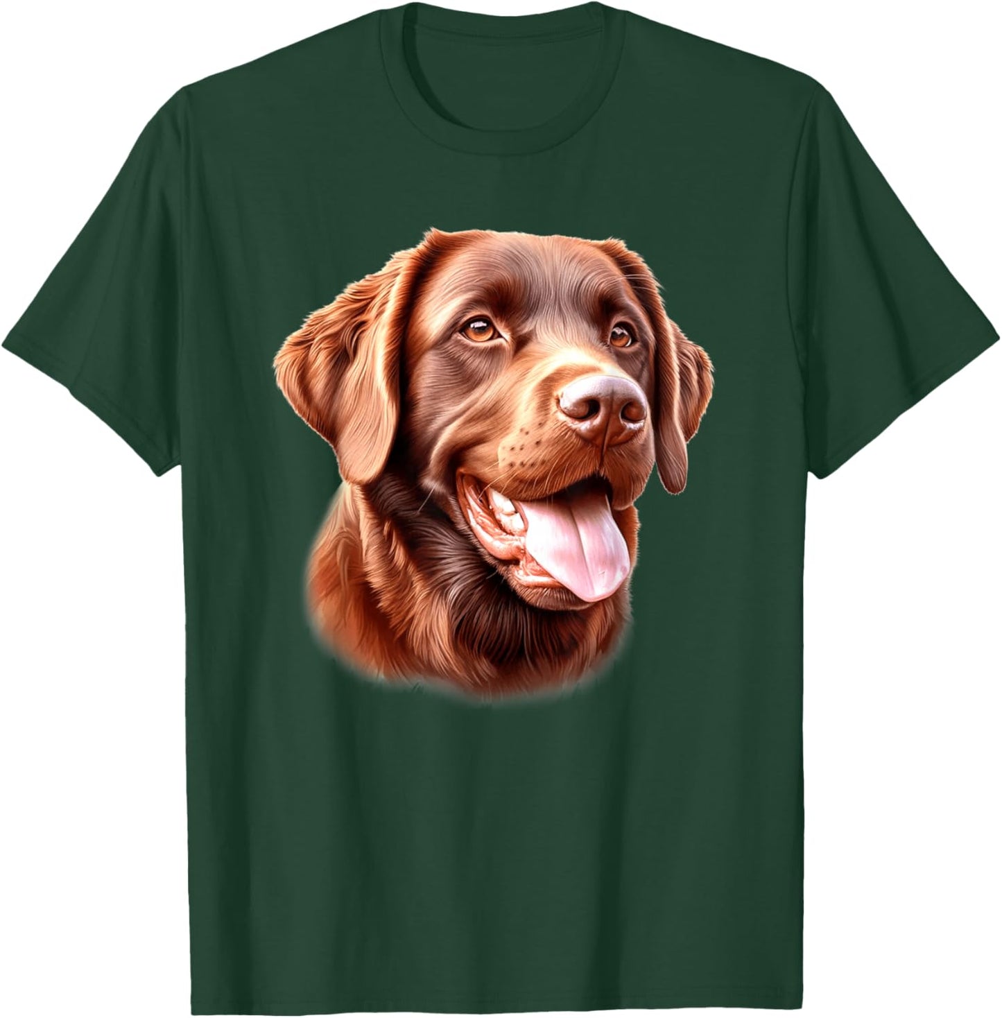 Chesapeake Bay Retriever Dog Portrait T-Shirt - T-Shirt | Forest