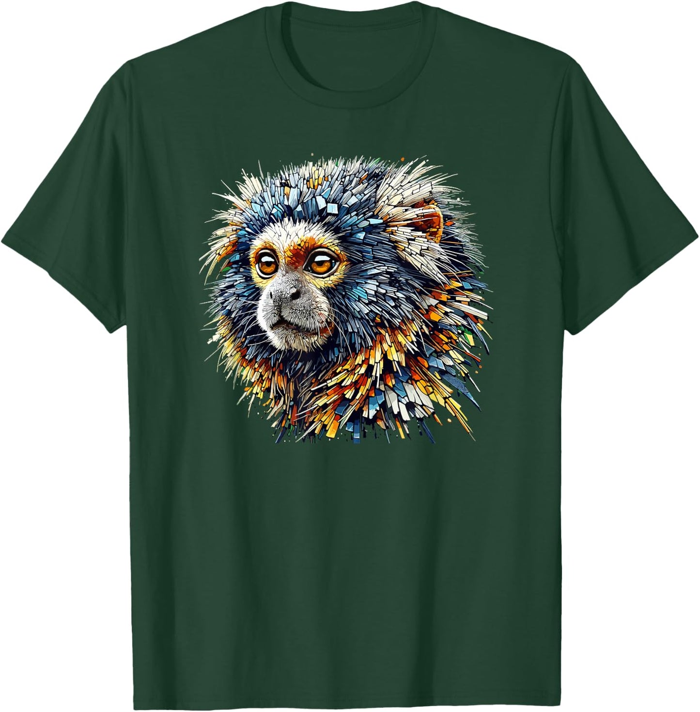 Laroli Aesthetic Art Pygmy Marmoset Marmosets -Adults Kids T-Shirt - T-Shirt | Forest