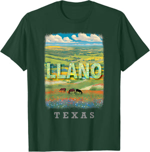 Llano Texas TX Hill Country Charm SD869 T-Shirt - T-Shirt | Forest