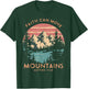 Faith Can Move Mountains Religious Christian Camping Gift T-Shirt - T-Shirt | Forest