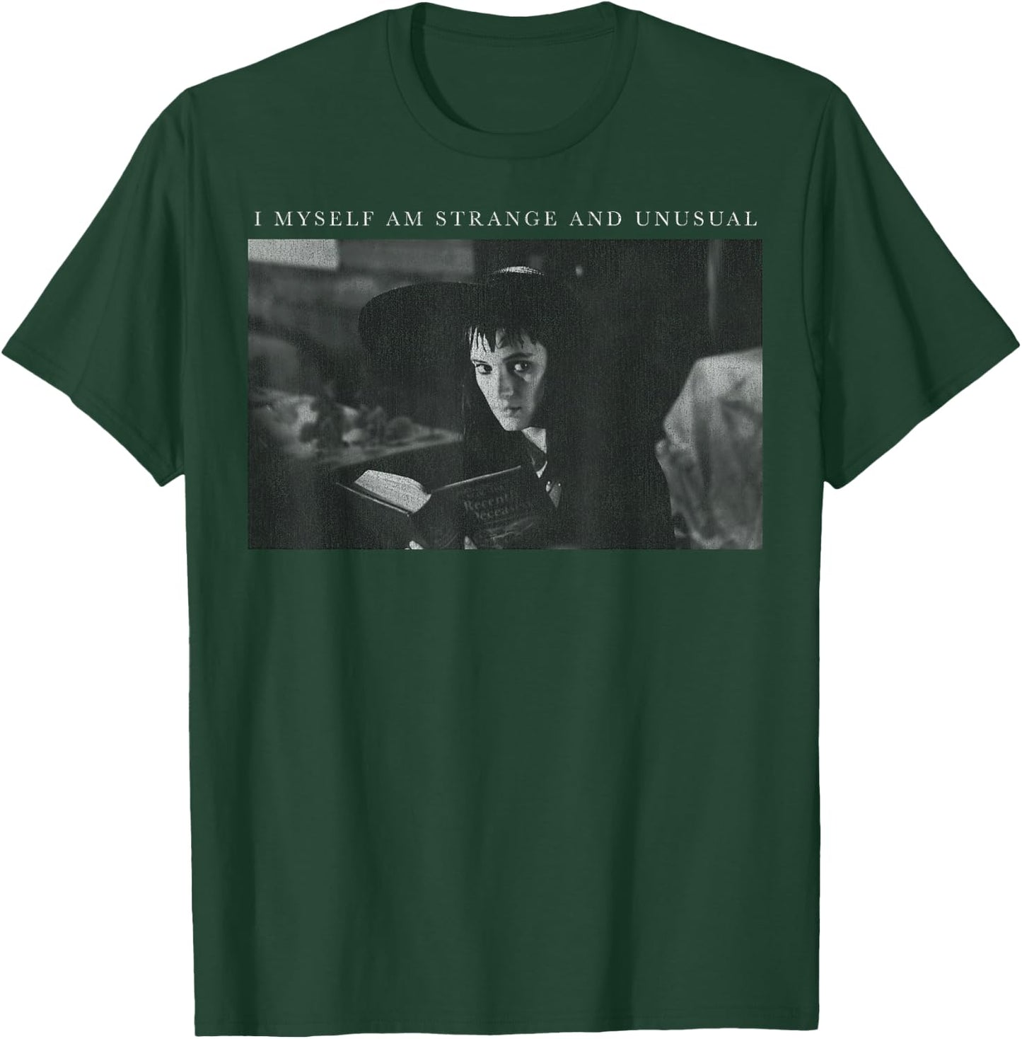 Beetlejuice Lydia I Myself Am Strange and Unusual Portrait T-Shirt - T-Shirt | Forest