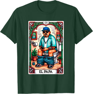 El Papa Latino Tarot Card Spanish Doing Dad Shit Fathers Day T-Shirt - T-Shirt | Forest