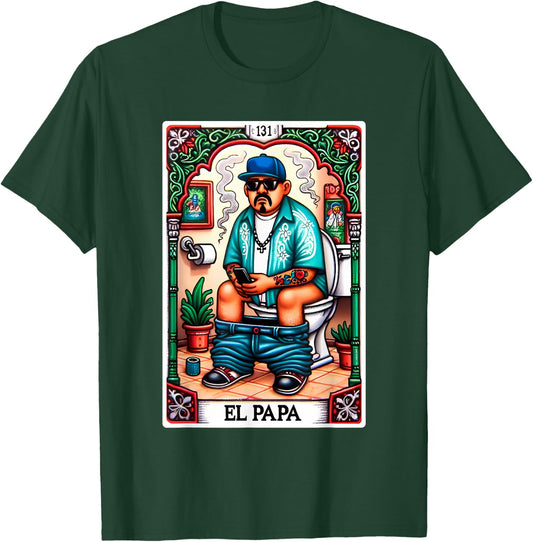 El Papa Latino Tarot Card Spanish Doing Dad Shit Fathers Day T-Shirt - T-Shirt | Forest