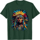Native American Indian Headdress Traditional Art Men Women T-Shirt - T-Shirt | Forest