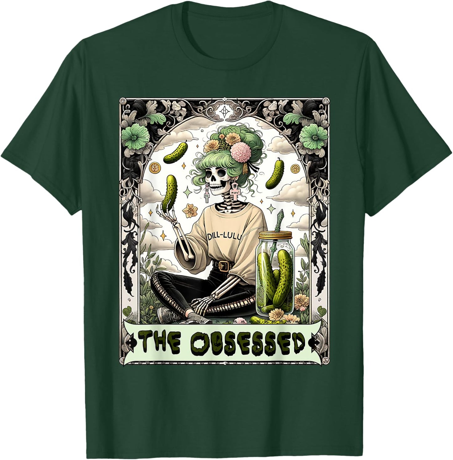 Funny Tarot Card Pickle Lover gift T-Shirt - T-Shirt | Forest