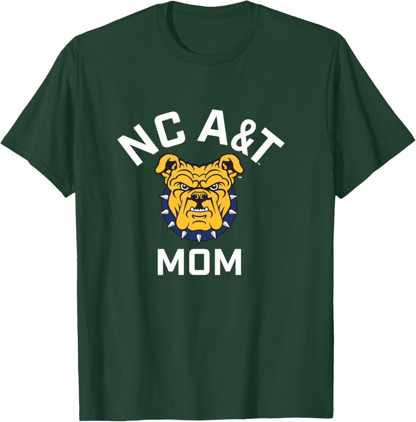 North Carolina A&T State University Aggies Arched Mom T-Shirt - T-Shirt | Forest
