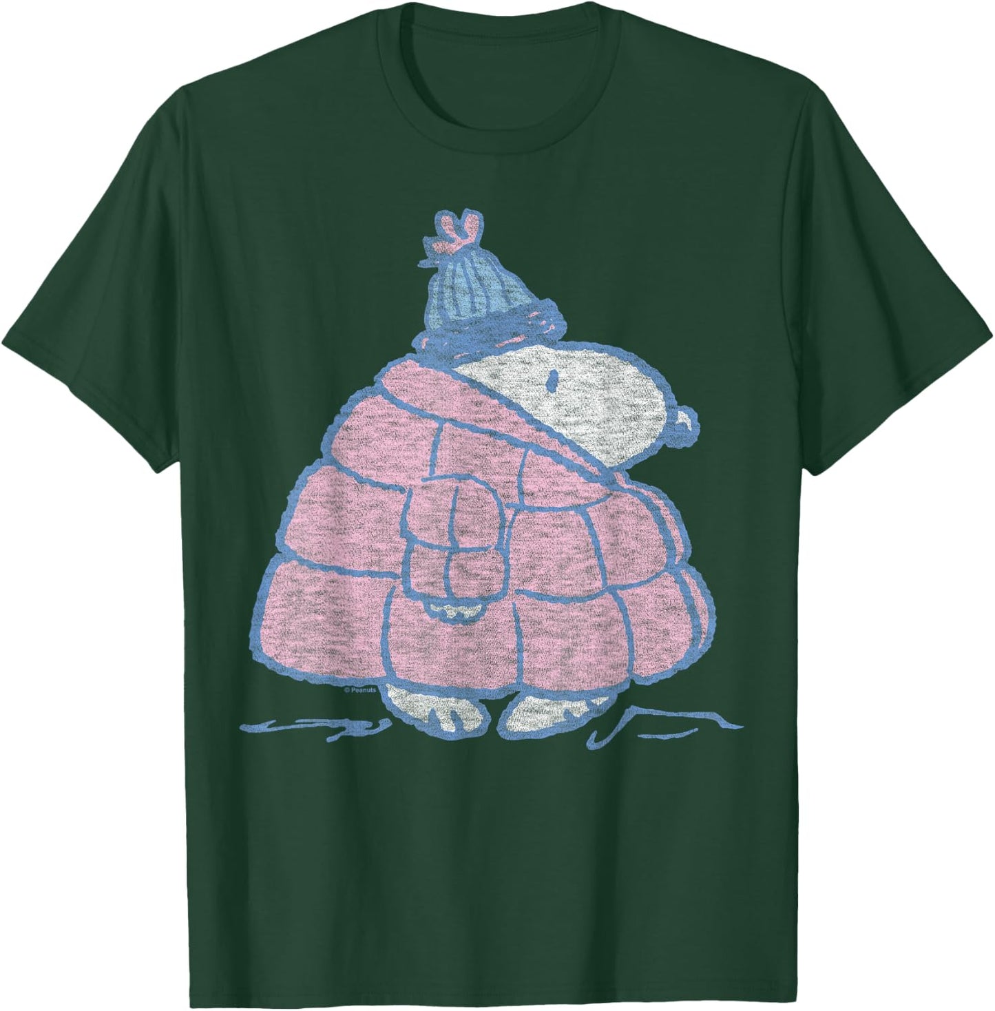 Peanuts - Snoopy Puffer T-Shirt - T-Shirt | Forest