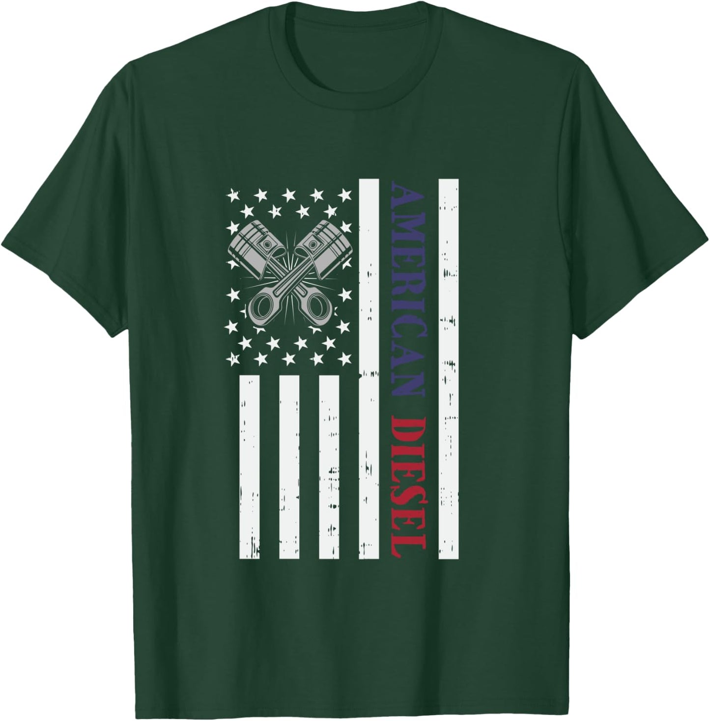 American Diesel Car Racing Motorsport Motocross Stock Car T-Shirt - T-Shirt | Forest