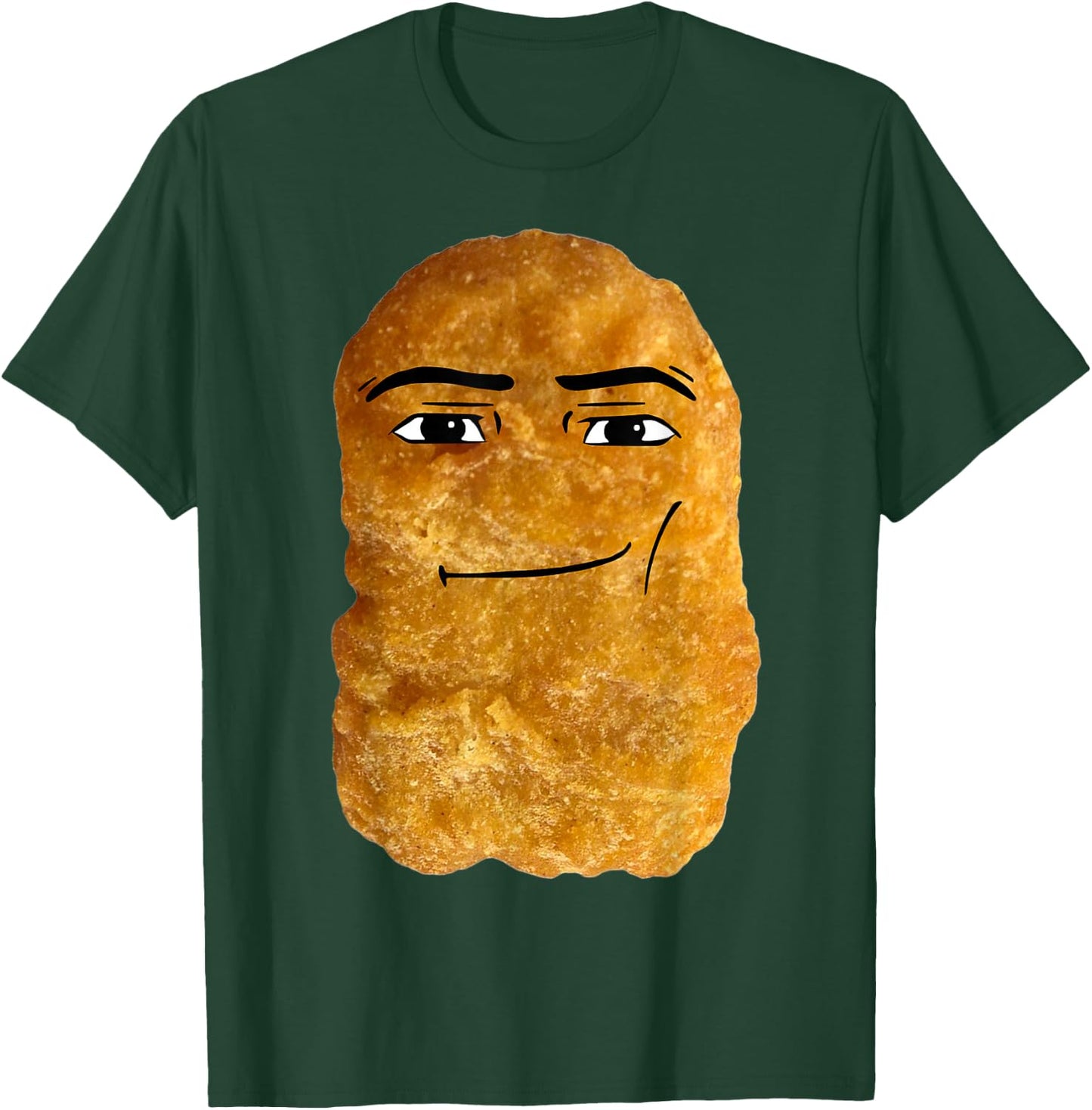 Chicken Nugget Meme , Small, Black T-Shirt - T-Shirt | Forest