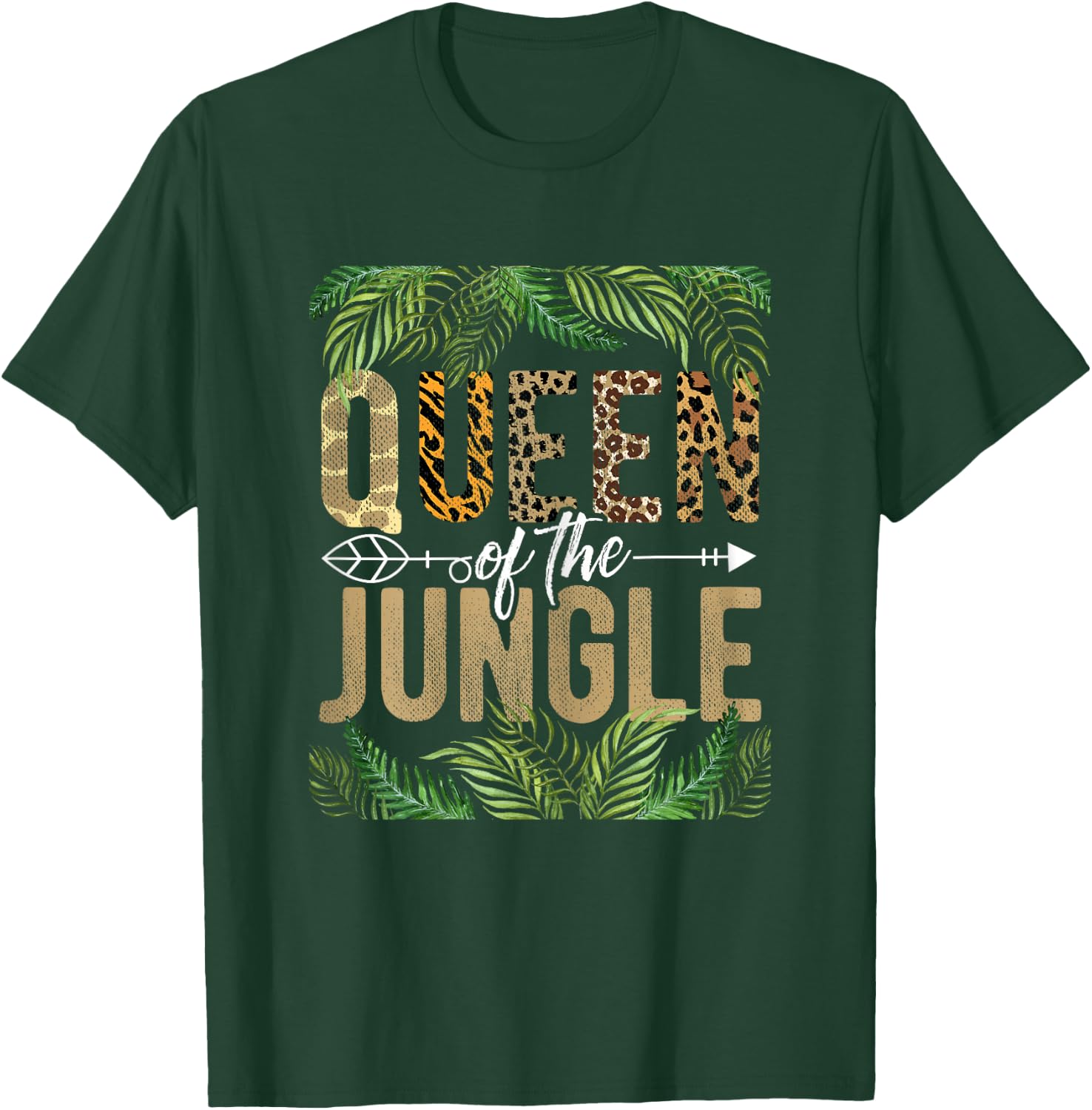 Queen Of The Jungle Queen Jungle Safari Wildlife Animals T-Shirt - T-Shirt | Forest