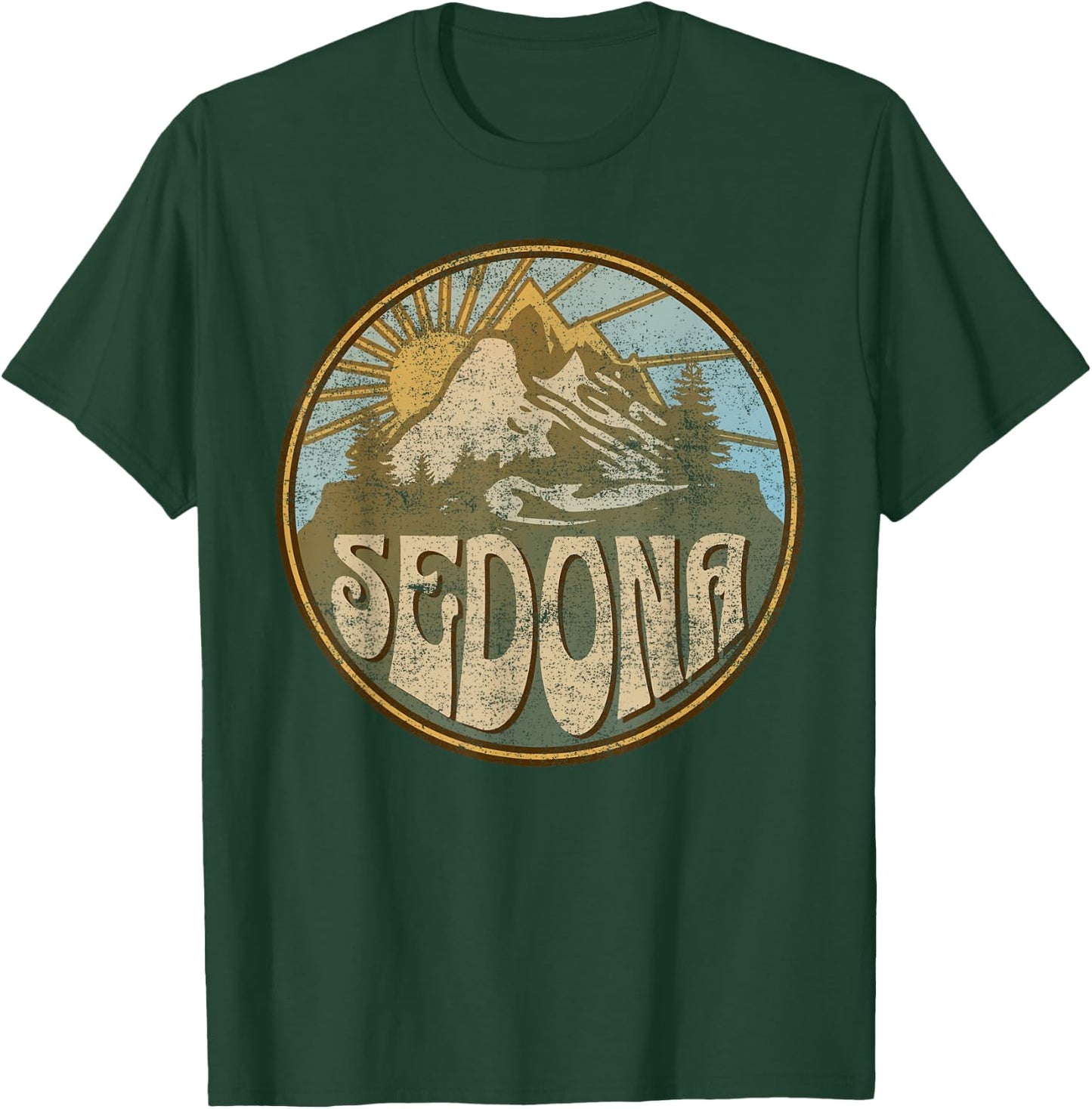 Sedona Arizona Nature Mountains Hiking Outdoors T-Shirt - T-Shirt | Forest