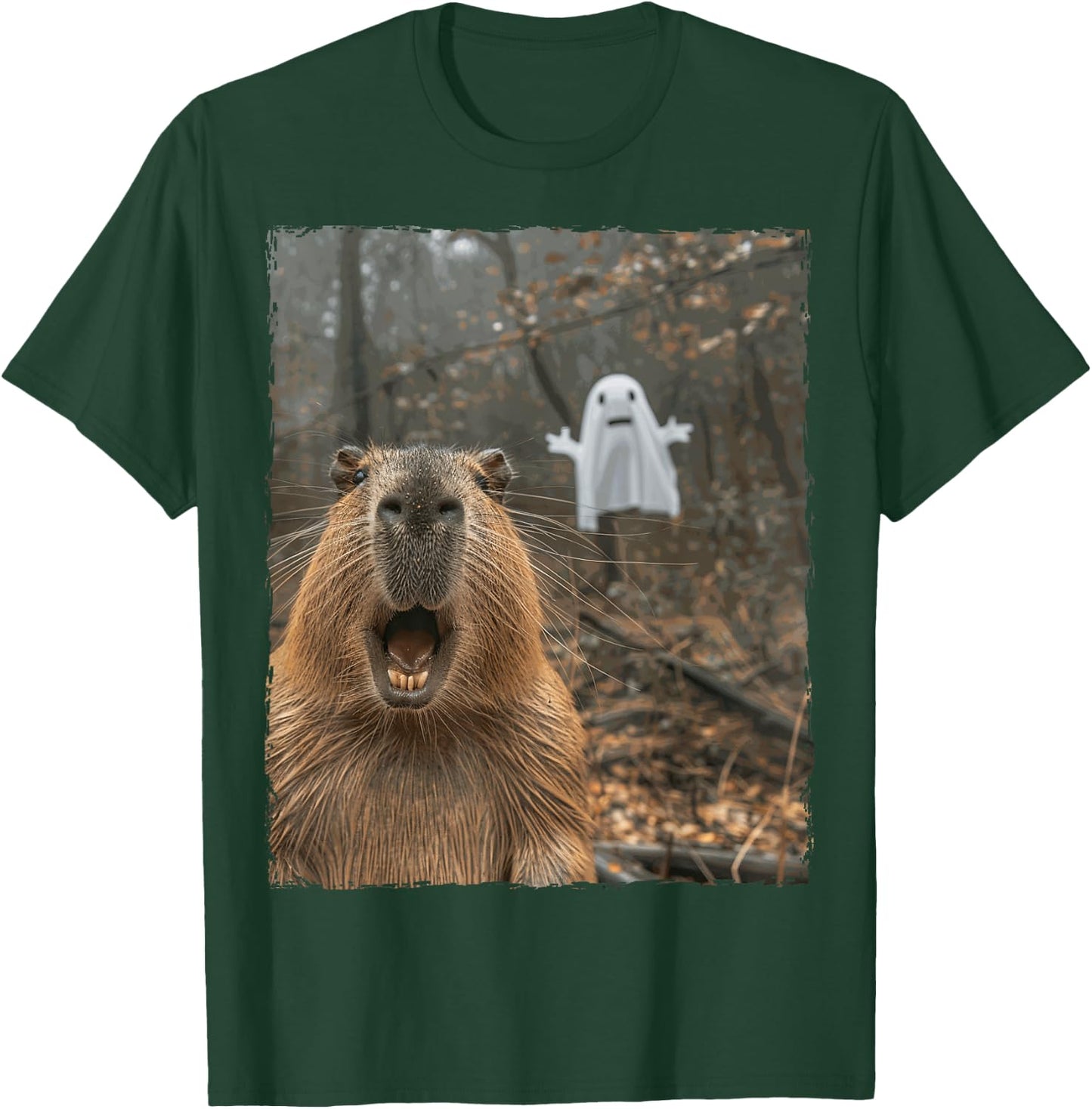 Funny Capybara Halloween T-Shirt - T-Shirt | Forest