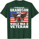 Proud Grandson Of A World War 2 Veteran - Patriotic WW2 Gift T-Shirt - T-Shirt | Forest