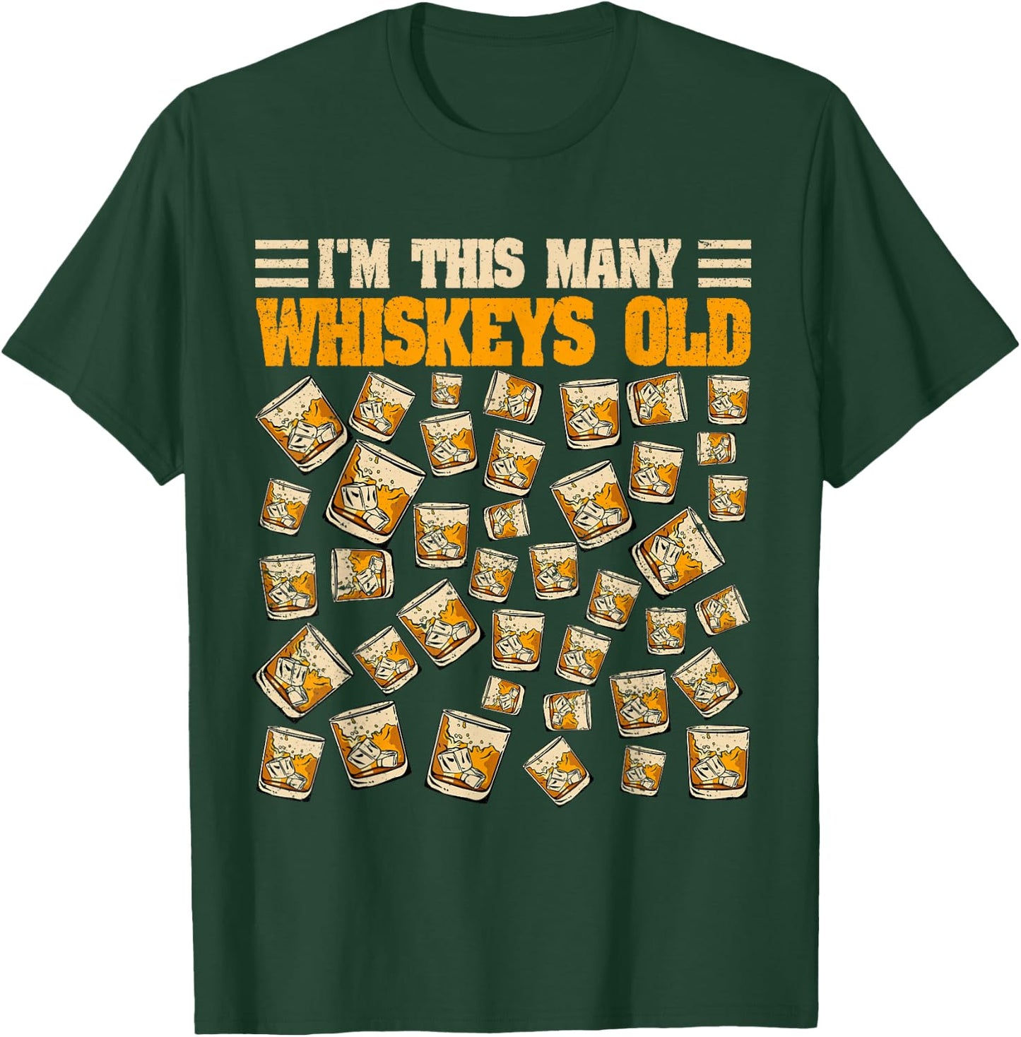 40 Years Old Whiskey Drinker Bourbon 40th Birthday Whiskey T-Shirt - T-Shirt | Forest