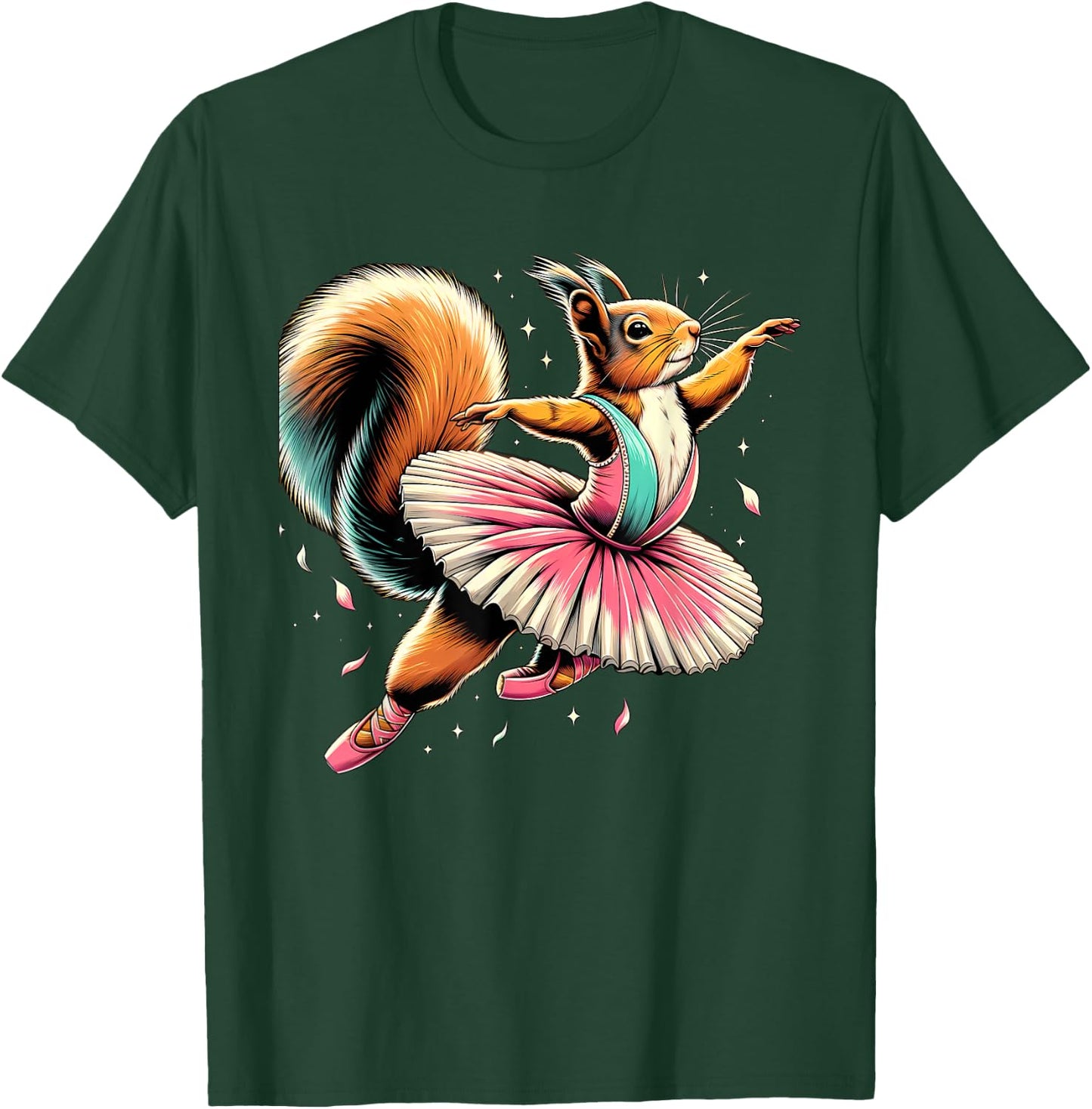 Ballerina Wild squirrel Dancing T-Shirt - T-Shirt | Forest