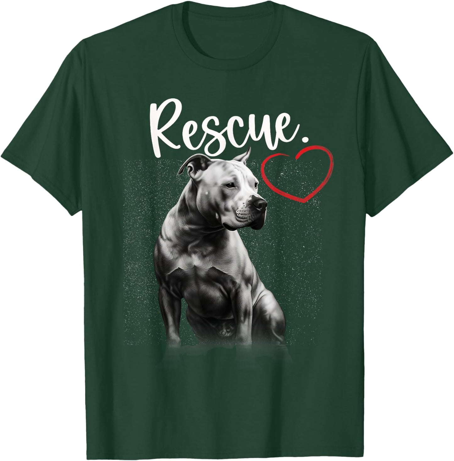 Pitbull Rescue Pittie Lover Pitbull Terrier Owner T-Shirt - T-Shirt | Forest