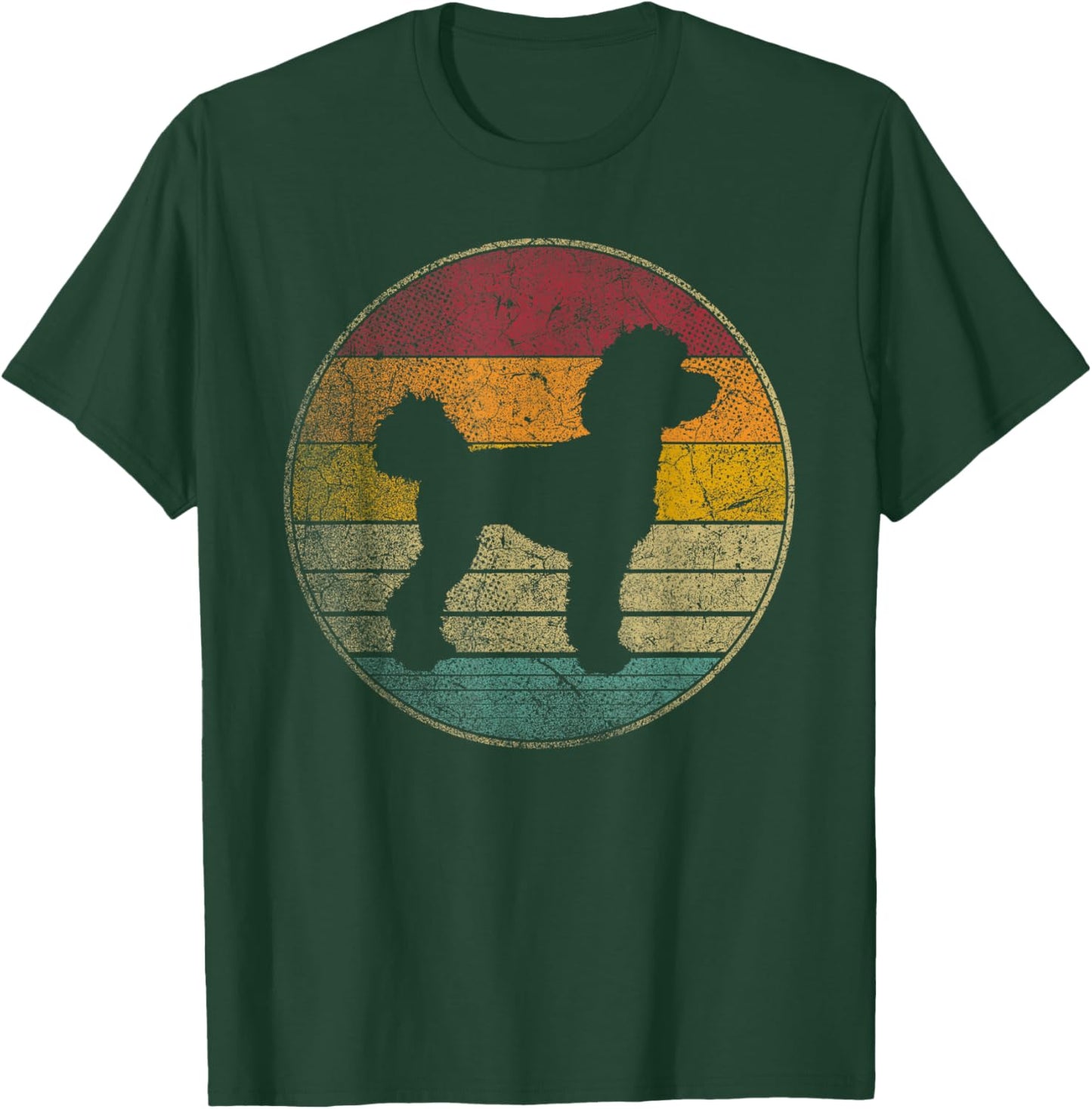 Poodle Dog - Vintage Funny Retro 70's 80's Men Women T-Shirt - T-Shirt | Forest