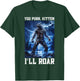 Daddy Wolf Protector Kitten Meme Cringy Alpha Wolf Graphic T-Shirt - T-Shirt | Forest