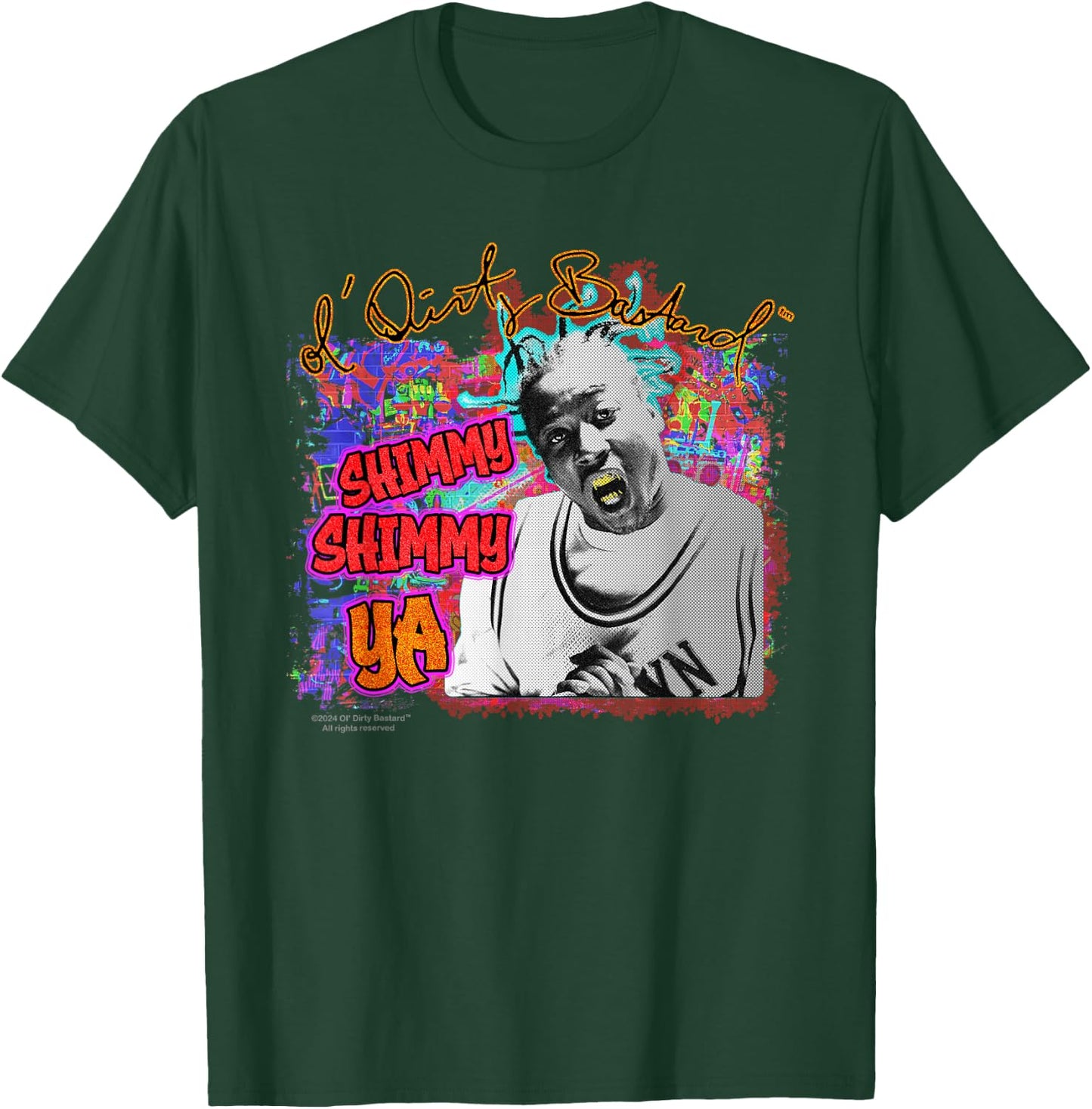 ODB Ol Dirty Ba--ard Official Shimmy Ya Graff 90s Hip Hop T-Shirt - T-Shirt | Forest