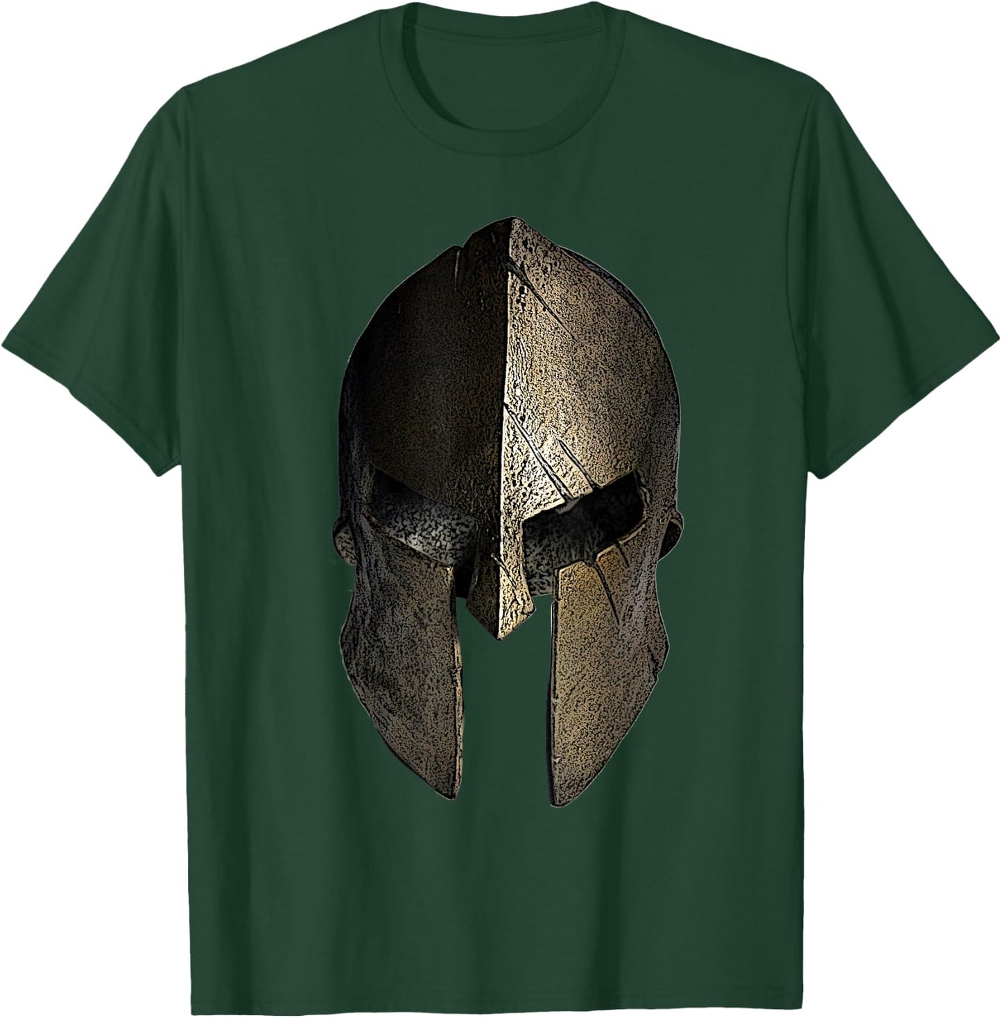 Vintage Spartan Helmet - Warrior Shirt T-Shirt - T-Shirt | Forest