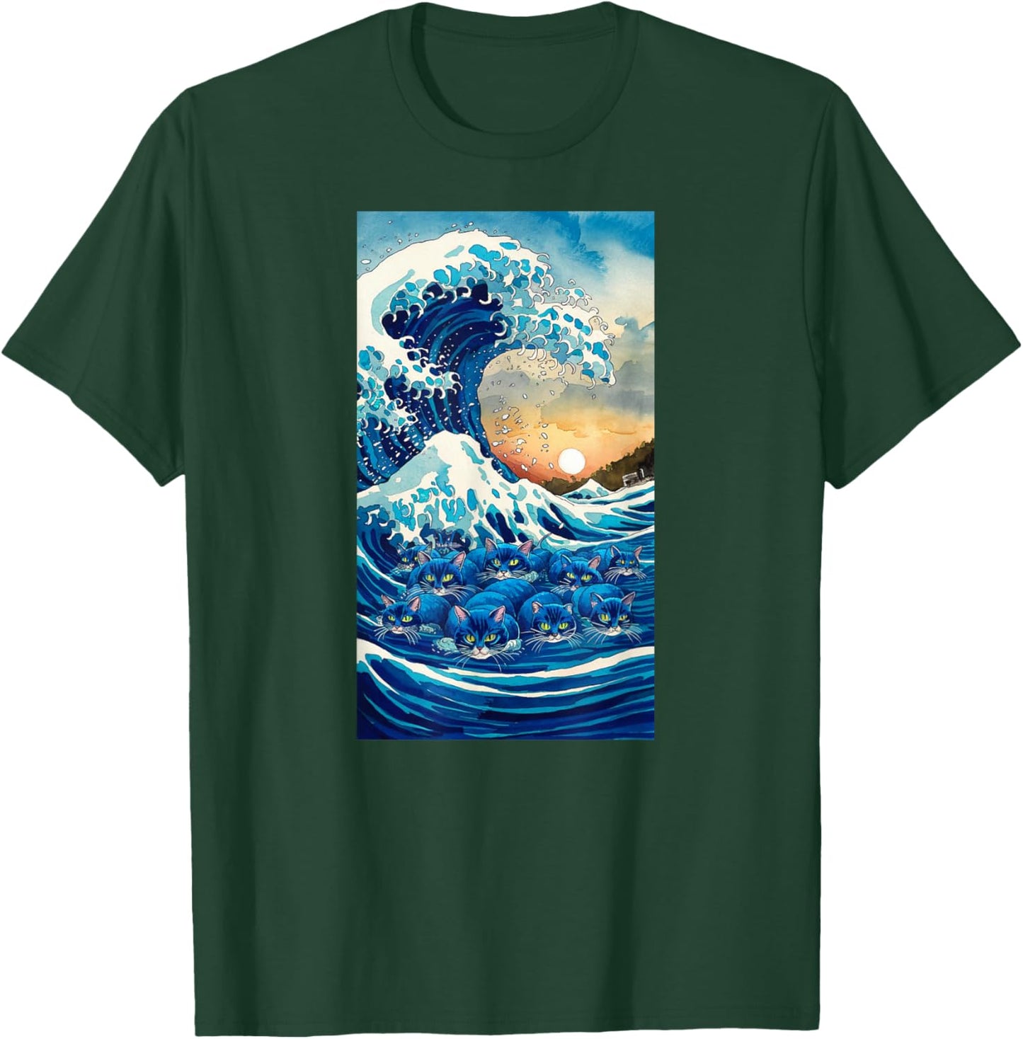 Blue Cats Wave For Kamala T-Shirt - T-Shirt | Forest