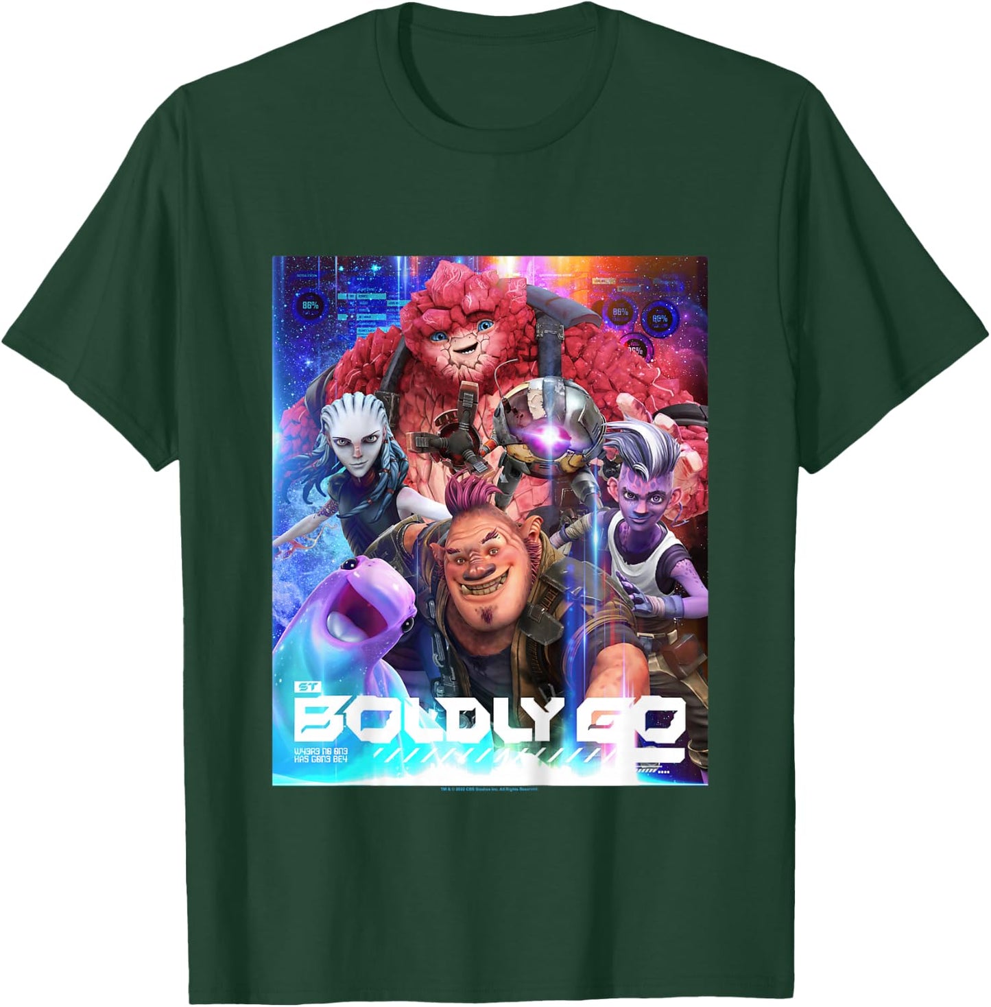 Kids Star Trek: Prodigy Boldly Go Poster T-Shirt - T-Shirt | Forest
