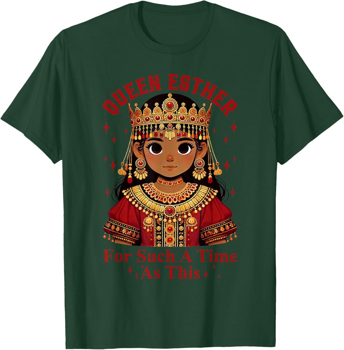 Queen Esther For Such A Time As This Purim Holiday Jewish T-Shirt - T-Shirt | Forest