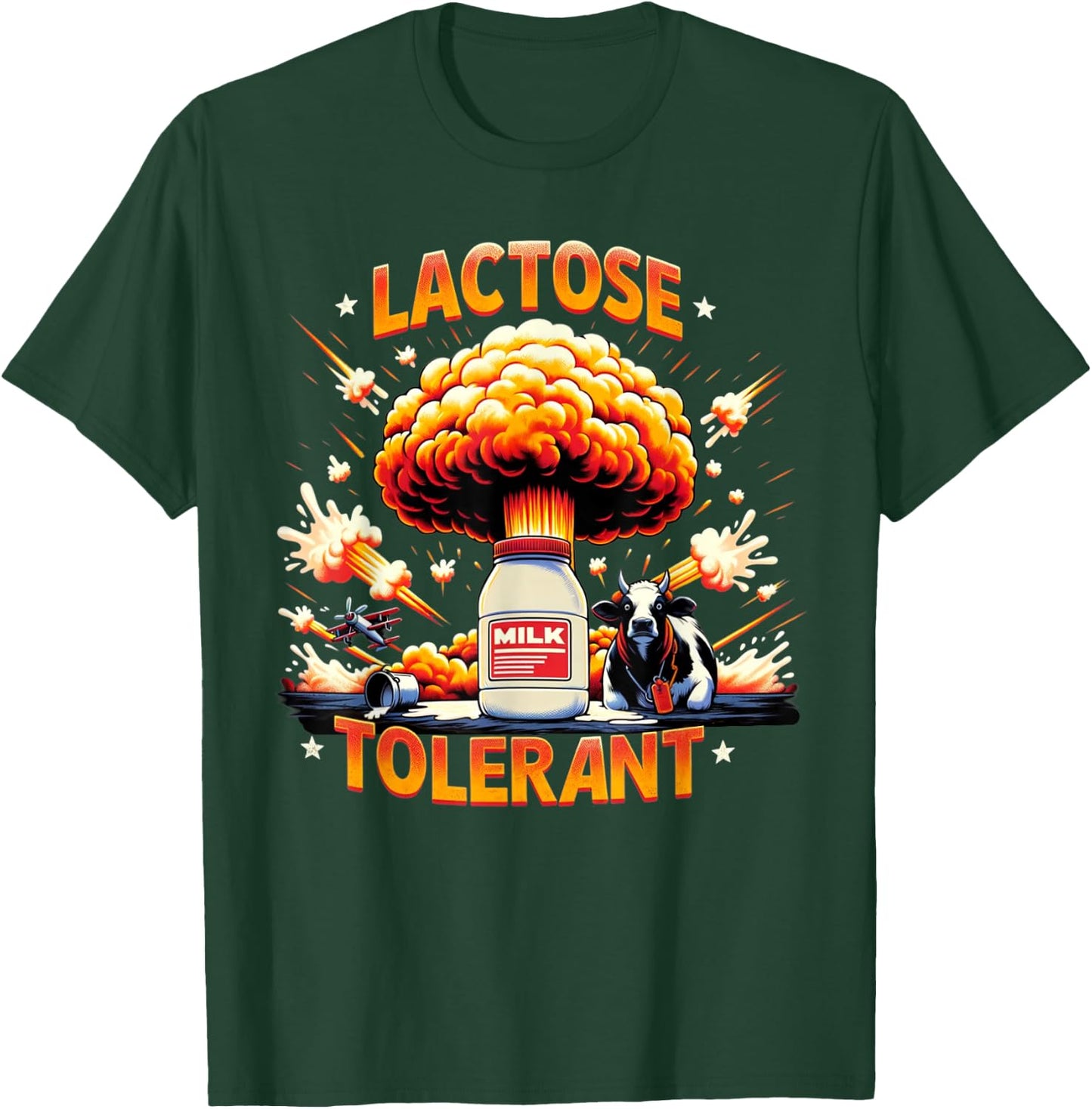 Lactose Tolerant T-Shirt - T-Shirt | Forest