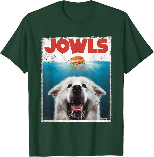 Funny Great Pyrenees Jowls Burger, Gentle Giant Cute Dog Mom T-Shirt - T-Shirt | Forest