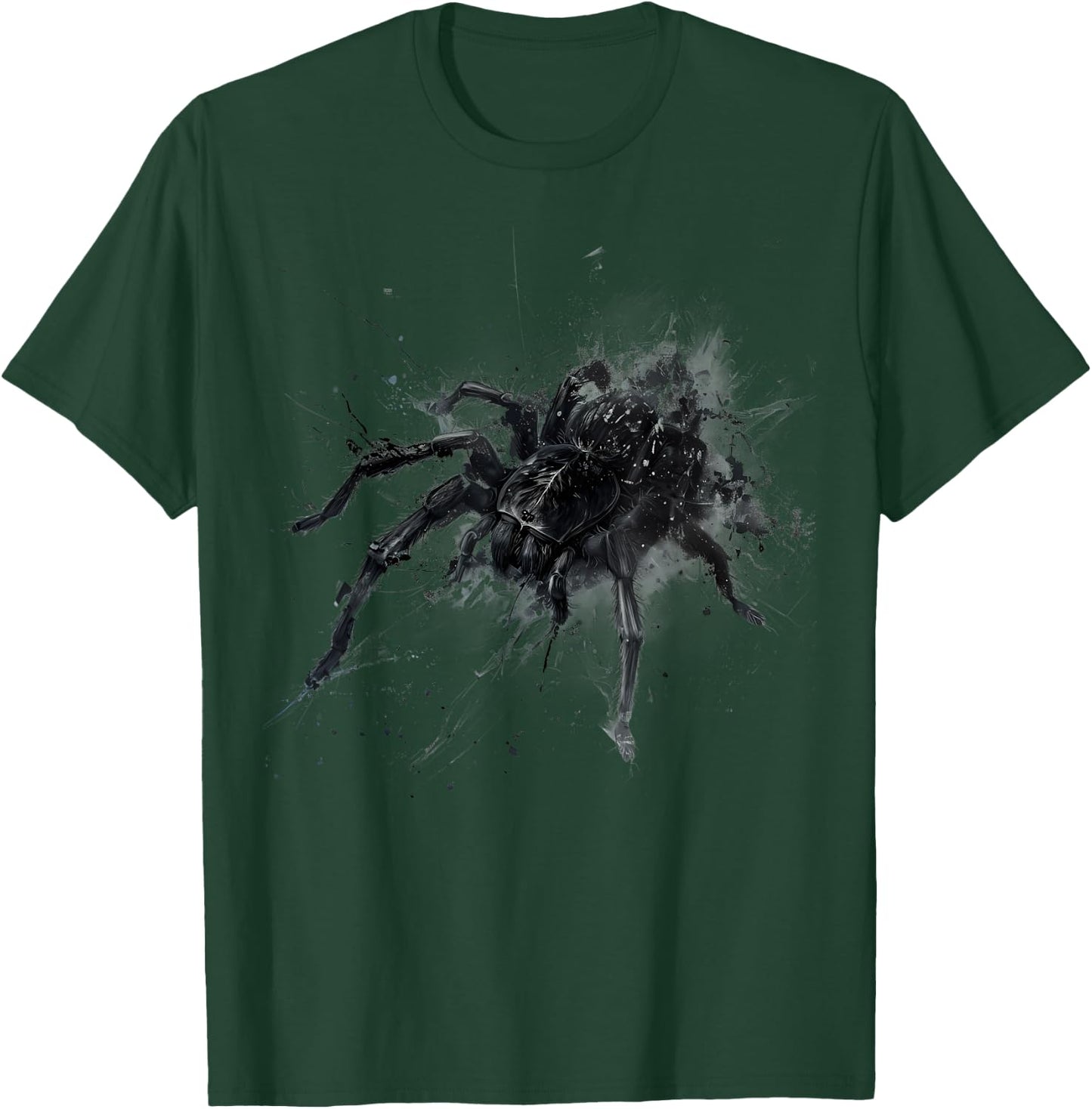 Tarantula Spider Drawing Motif Tarantula Lover Animal Print T-Shirt - T-Shirt | Forest