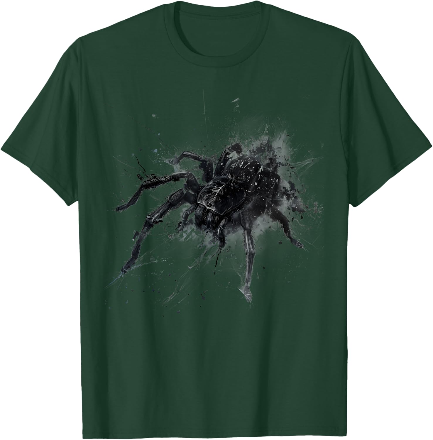 Tarantula Spider Drawing Motif Tarantula Lover Animal Print T-Shirt - T-Shirt | Forest