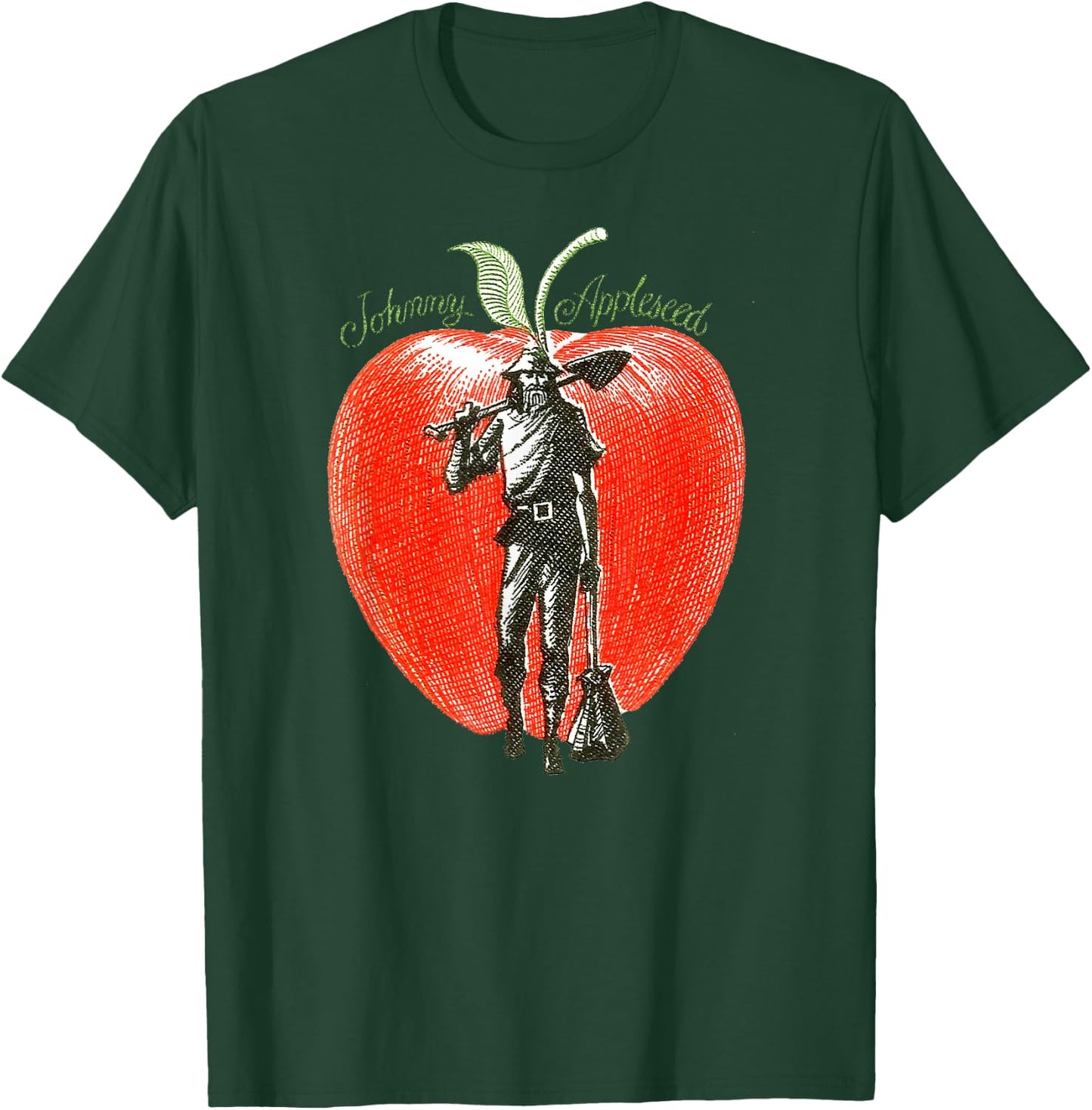 Retro Art Johnny Appleseed T-Shirt - T-Shirt | Forest