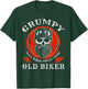 Grumpy Old Biker Never Happy Unless Riding T-Shirt - T-Shirt | Forest