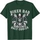 Biker Dad Motorcycle Father Rider Biker Dad Father's Day T-Shirt - T-Shirt | Forest