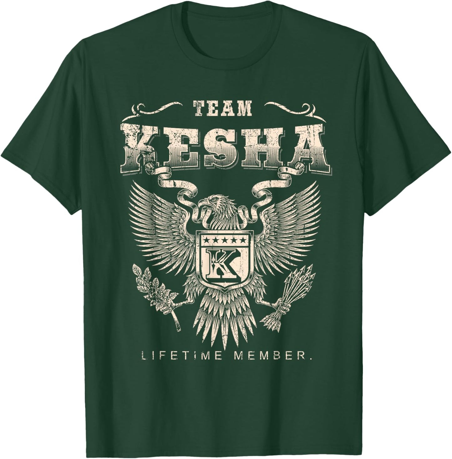 Team Kesha Lifetime Member - Kesha Name T-Shirt - T-Shirt | Forest
