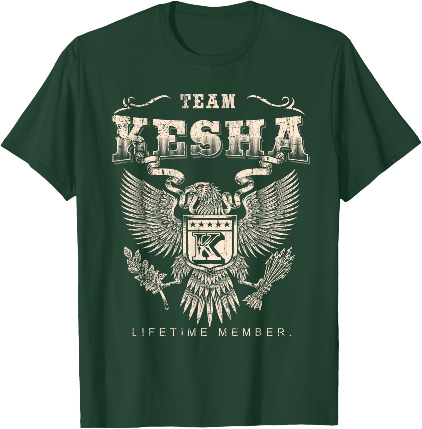 Team Kesha Lifetime Member - Kesha Name T-Shirt - T-Shirt | Forest