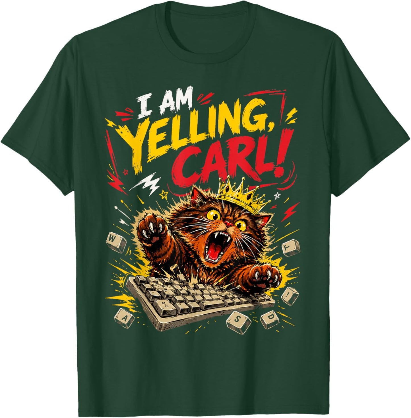 I Am Yelling Carl Cat Meme T-Shirt - T-Shirt | Forest