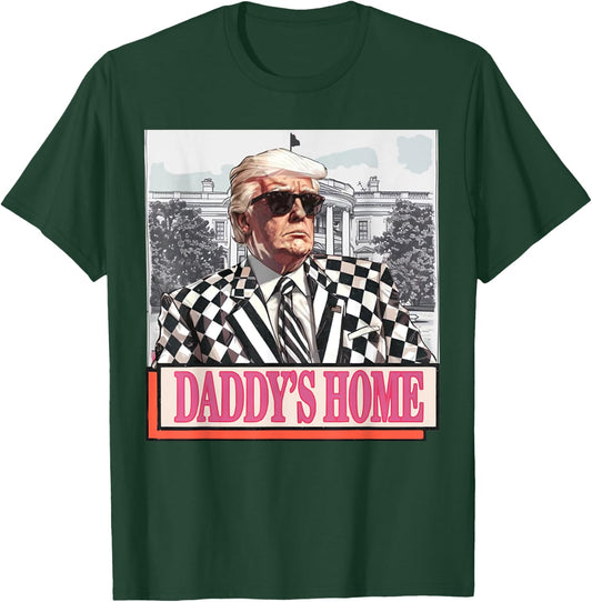 Take America Back Daddys Home Funny Trump Pink 2024 Election T-Shirt - T-Shirt | Forest