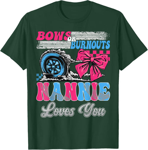 Burnouts or Bows Nannie Loves You Gender Reveal Party