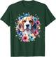 Floral Beagle Mom Dog Lovers Cute Mama Puppy Mother's Day T-Shirt - T-Shirt | Forest