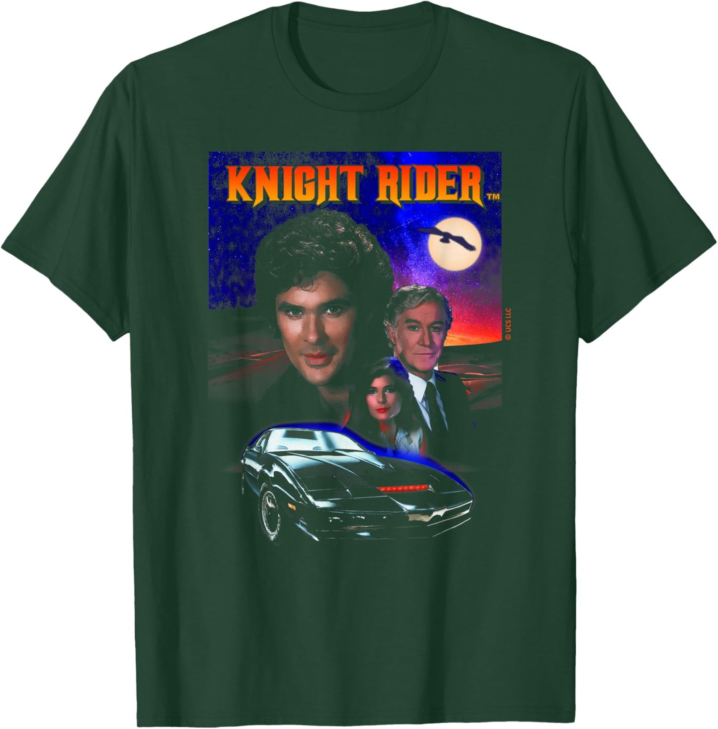 Knight Rider Classic 80s TV Show Retro Art T-Shirt - T-Shirt | Forest