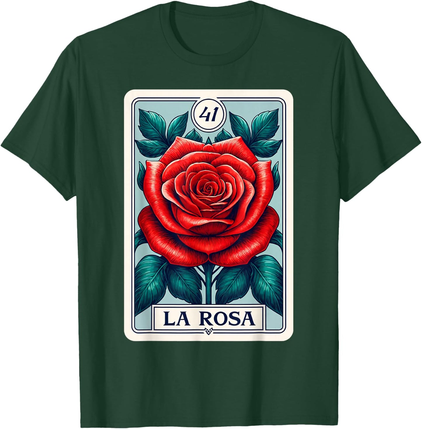 Rosa Mexican Lottery Bingo Game Roses T-Shirt - T-Shirt | Forest