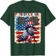 Patriotic Squad Pigeon 4th Of July Fireworks US Flag Lover T-Shirt - T-Shirt | Forest