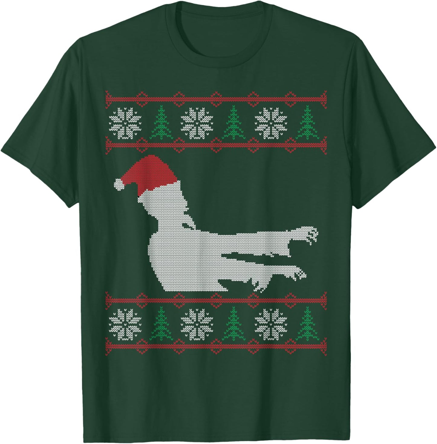 Zombie Santa Ugly Christmas T-Shirt - T-Shirt | Forest