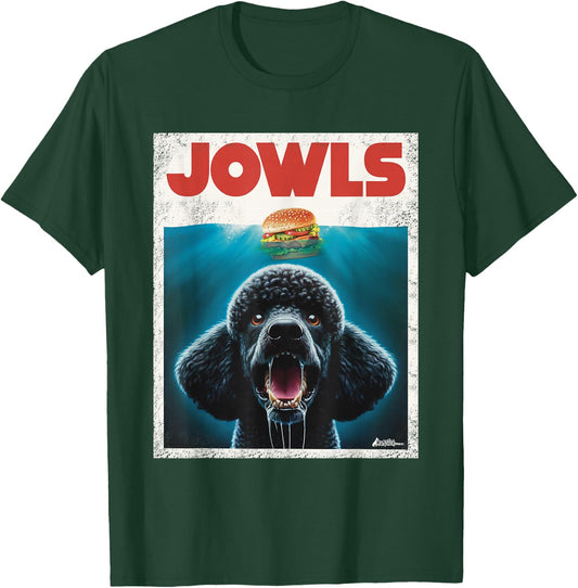 Funny Poodle Black Standard Poodle Jowls Burger Cute Dog Mom T-Shirt - T-Shirt | Forest