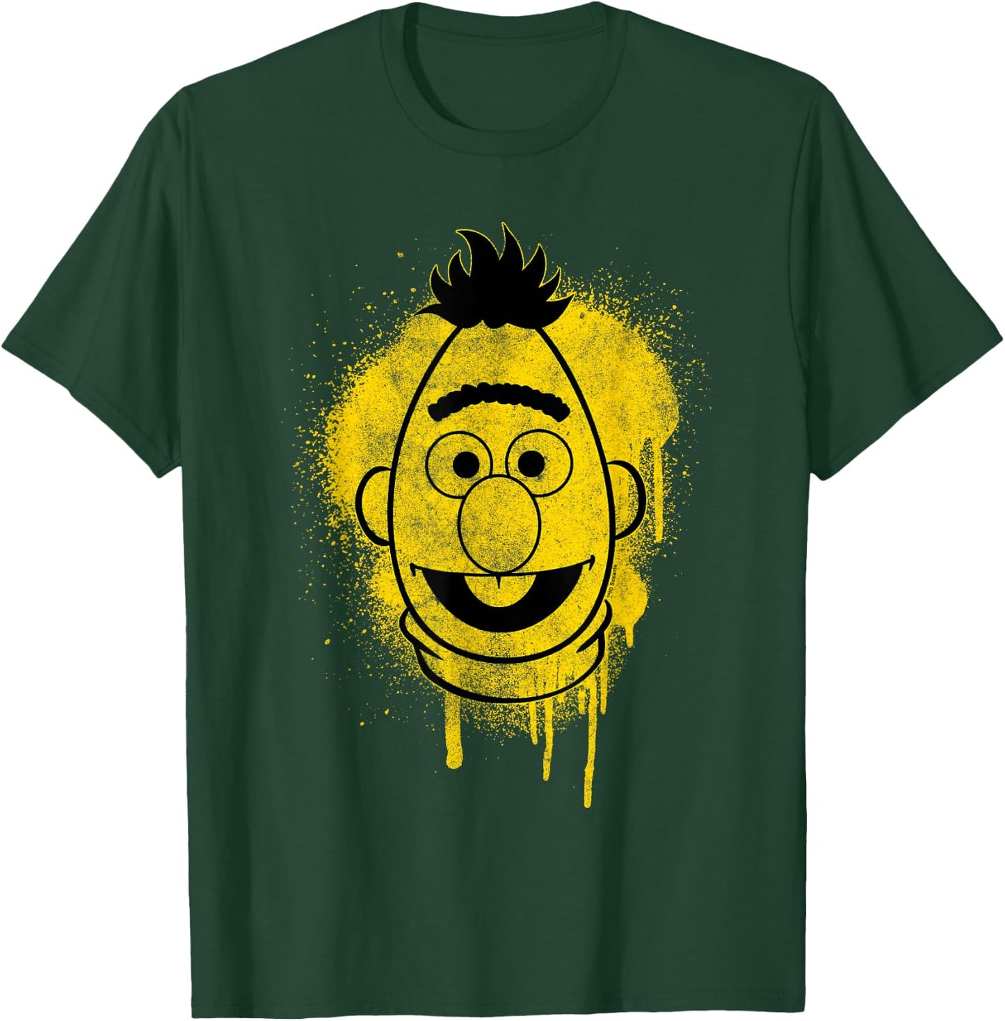 Sesame Street Bert Graffiti Spray Face Halloween Costume T-Shirt - T-Shirt | Forest