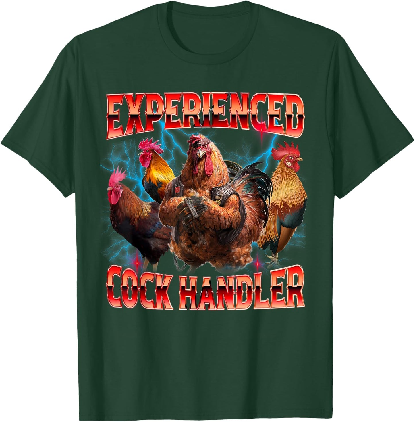 Funny Sayings For Adult Experienced cock handler Meme Dank T-Shirt - T-Shirt | Forest