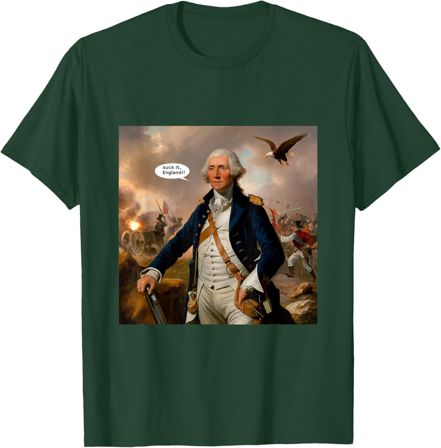 Suck It England! Funny 4th of July Independence Day Men T-Shirt - T-Shirt | Forest