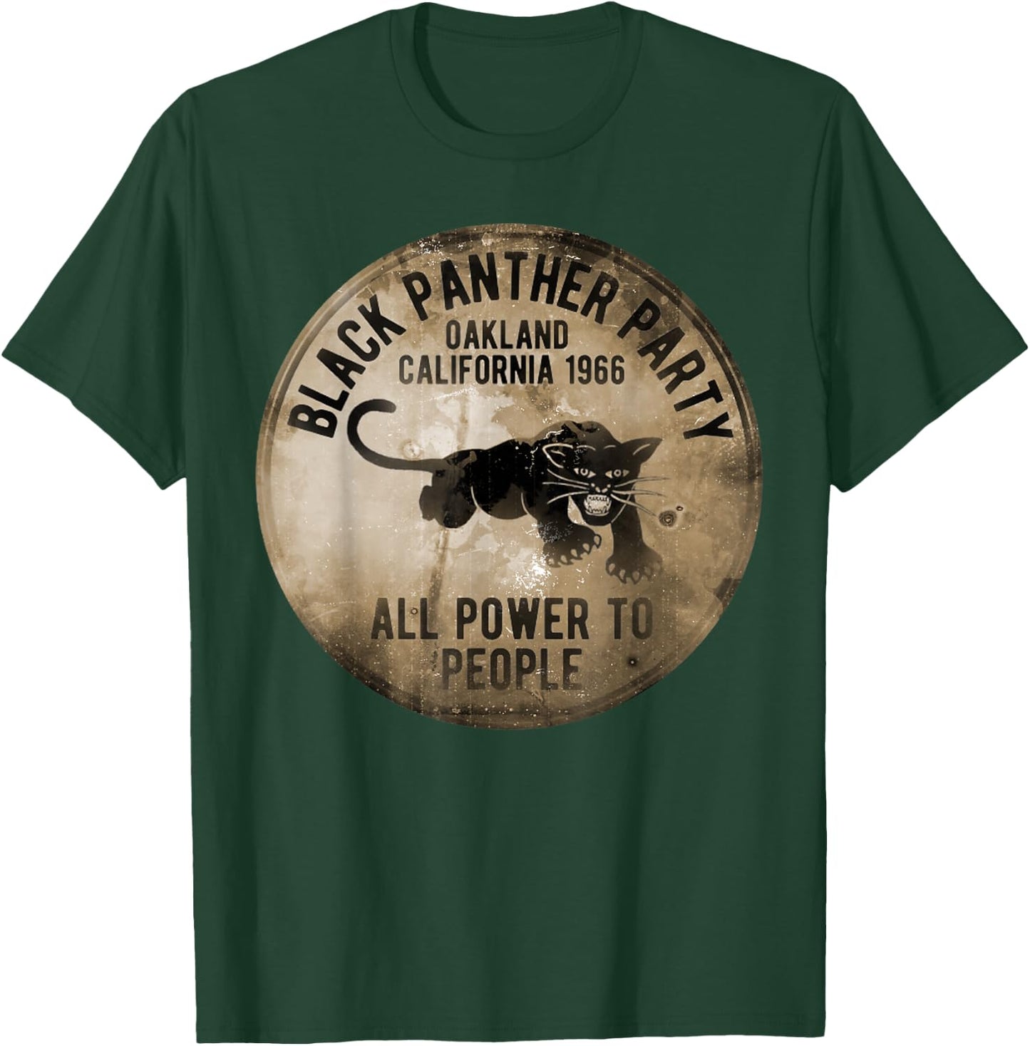 Vintage Oakland California 1966 Black Panther Party T-Shirt - T-Shirt | Forest